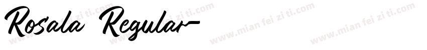 Rosala Regular字体转换